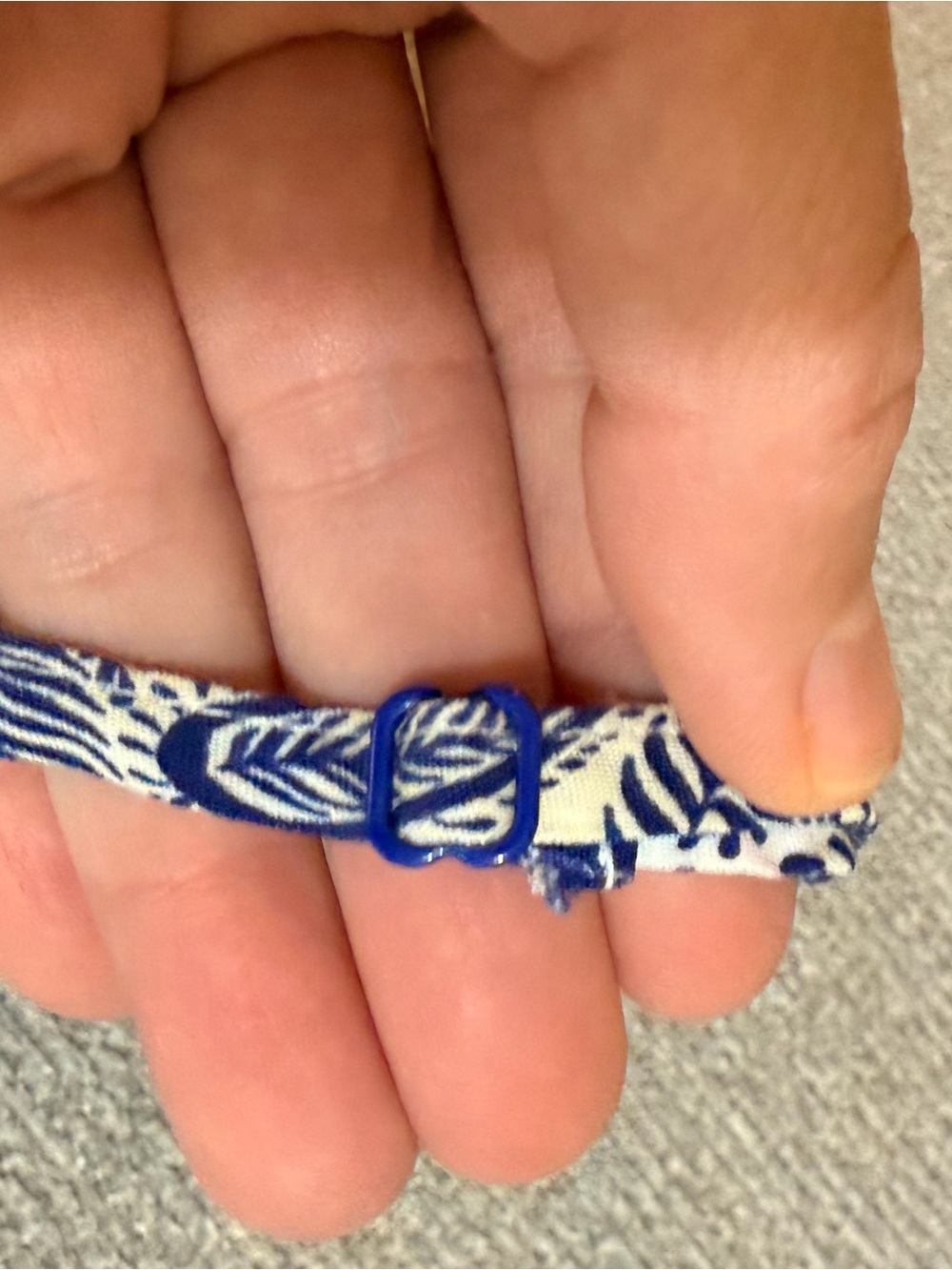 Bali Blue and White Rayon Tropical Print Mini Dress - Picture 11 of 12